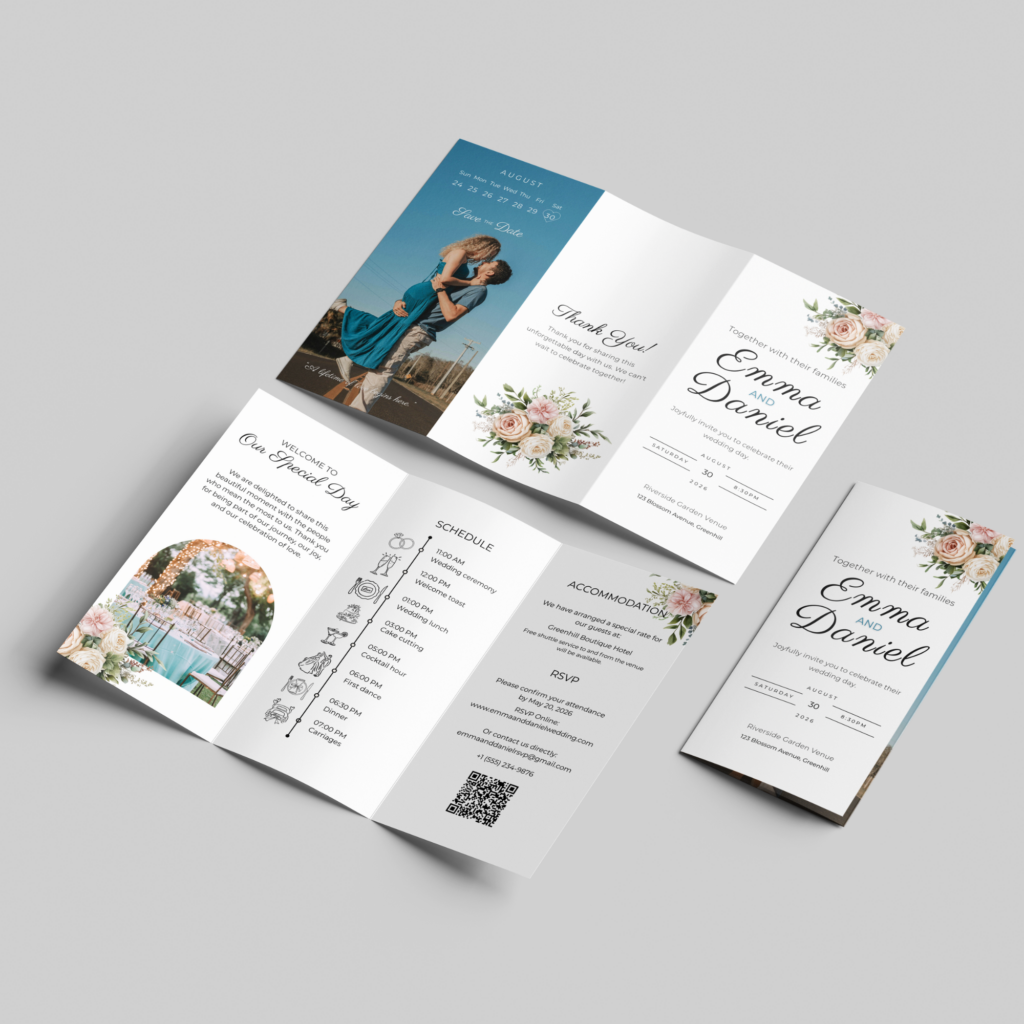 Weeding Trifold Brochure etsy